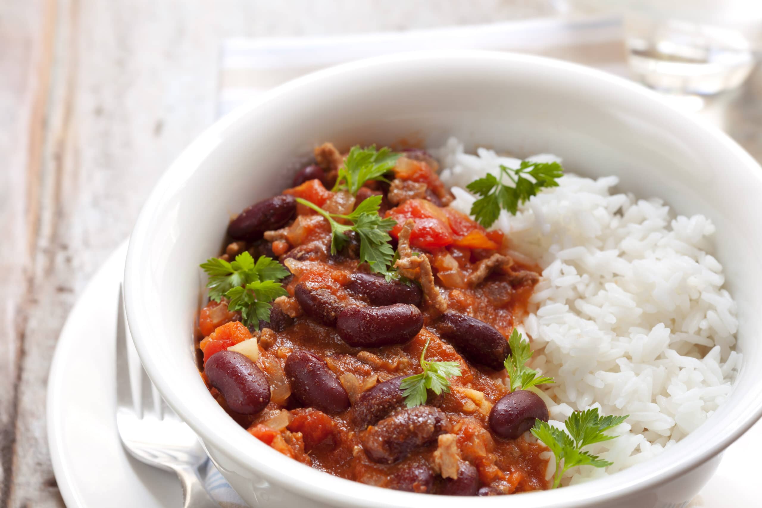 Chilli Con Carne with Basmati Rice - Happy Healthy HQ